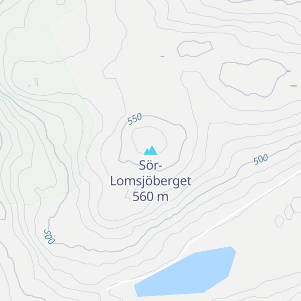 Map of Sör-Lomsjöberget