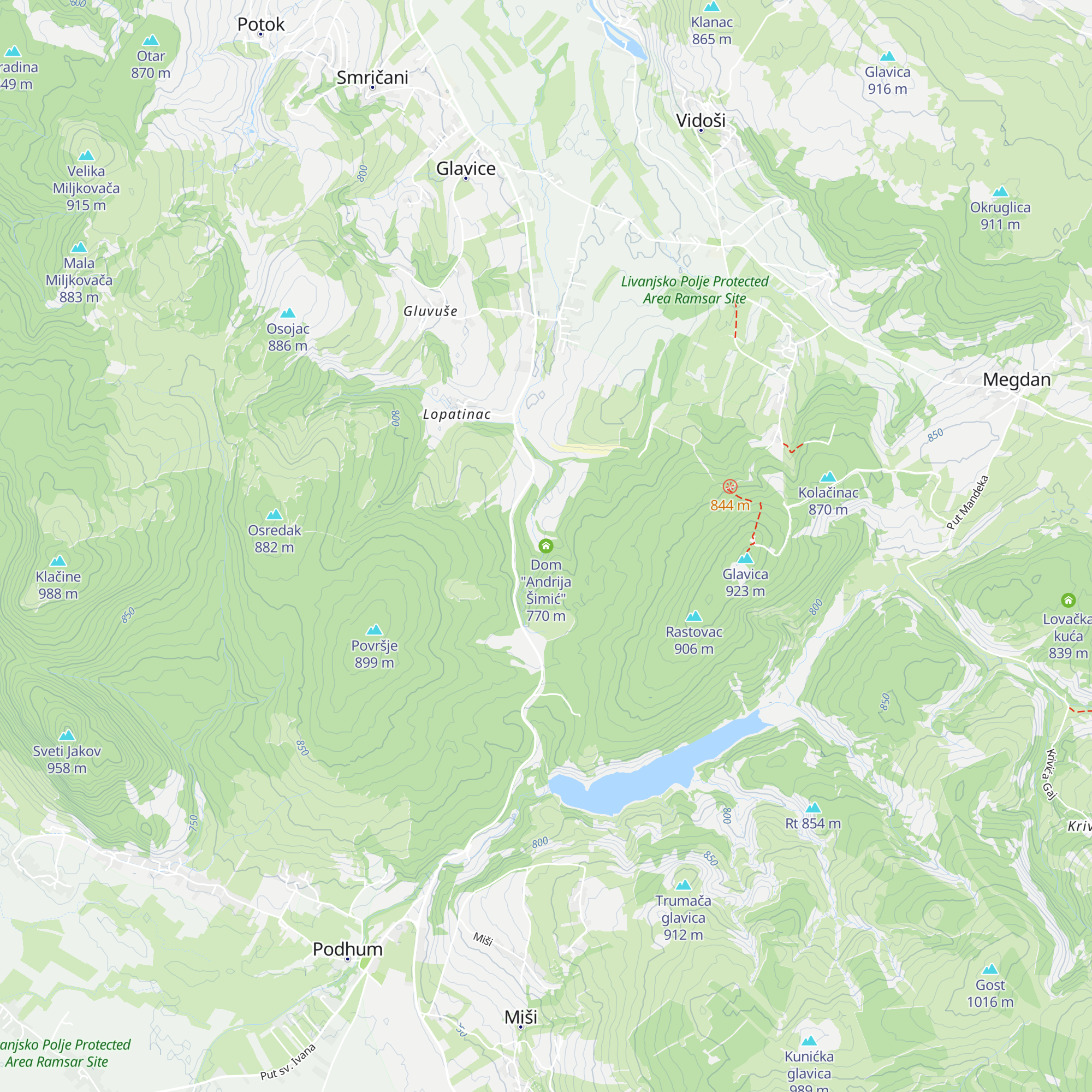 Dom "Andrija Šimić" map