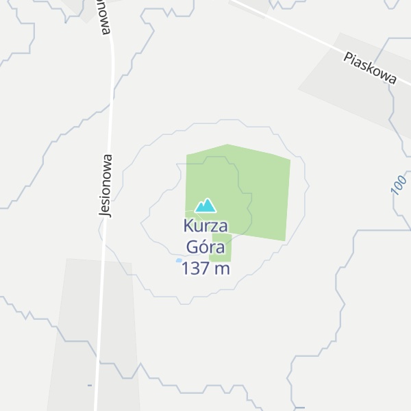 Map of Kurza Góra