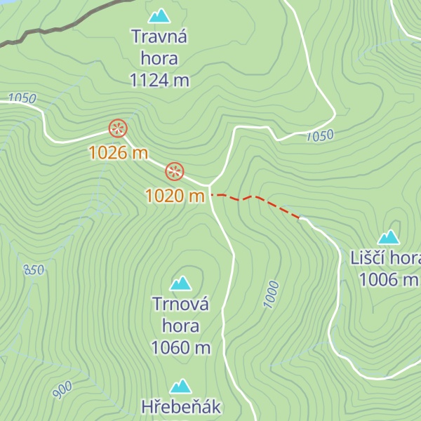 Map of Císařská bouda