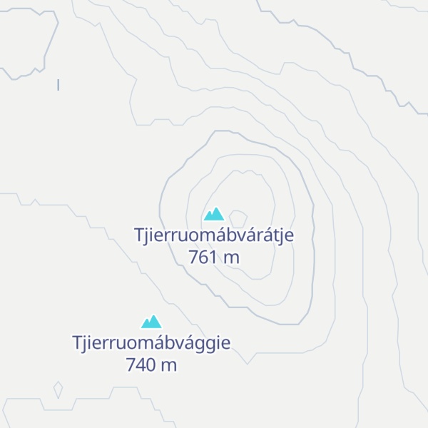 Map of Tjierruomábvárátje