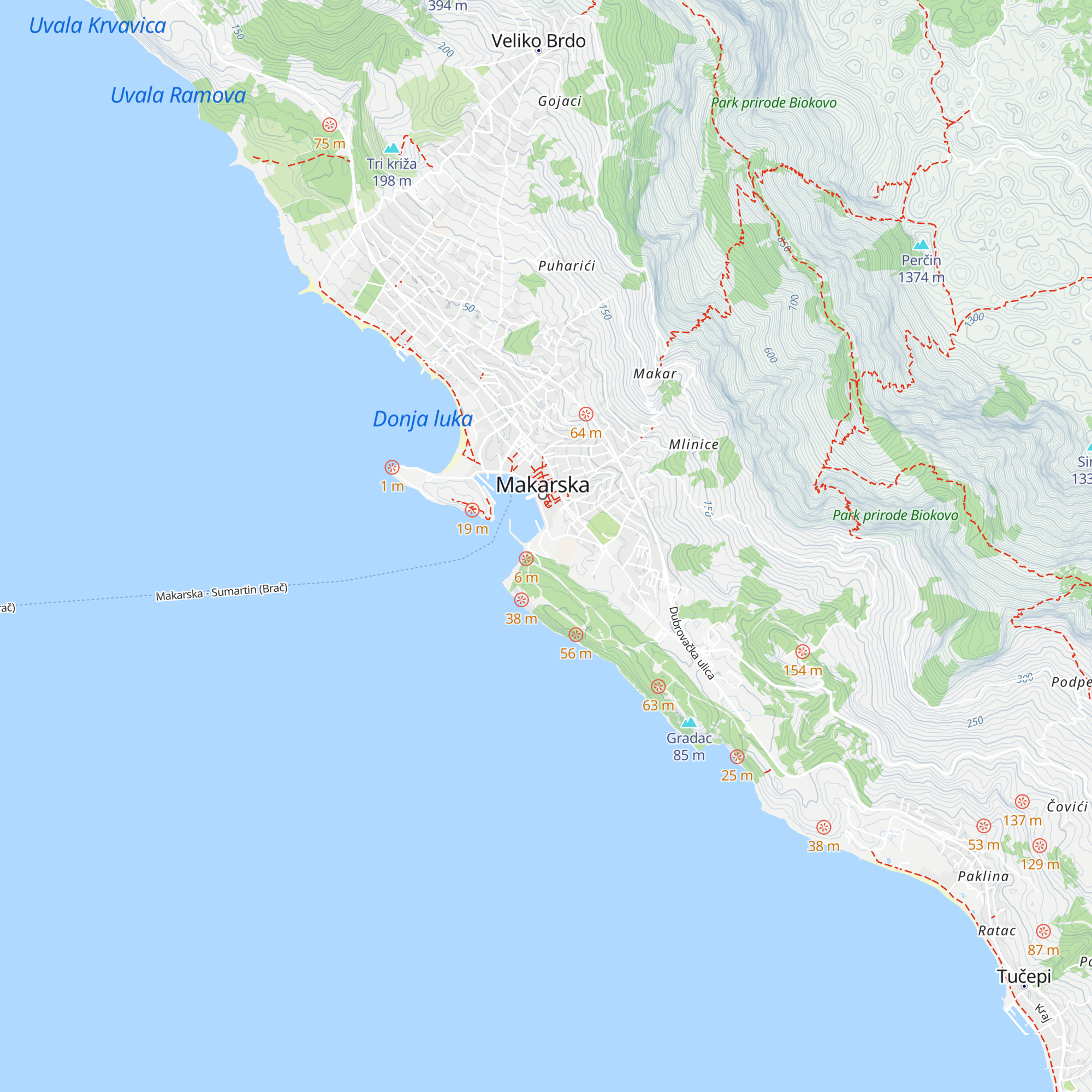 Turistička zajednica map