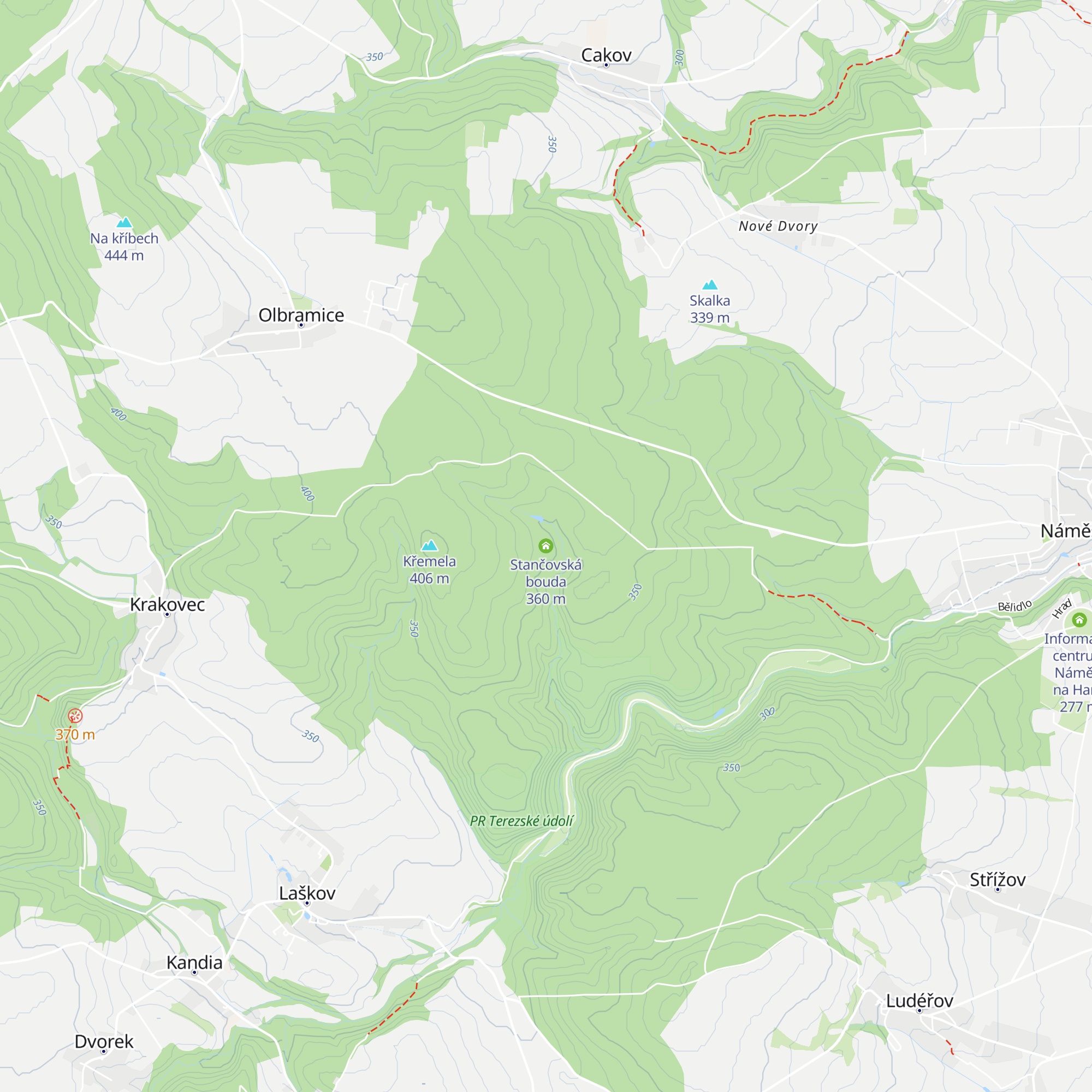 Stančovská bouda map