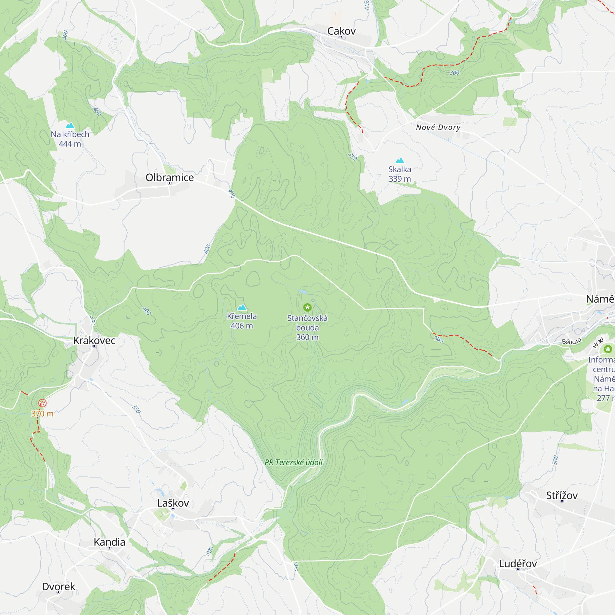 Stančovská bouda map