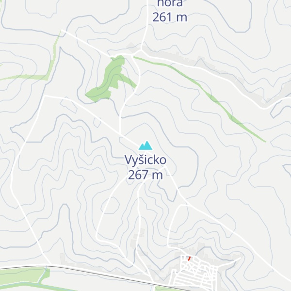 Map of Vyšicko