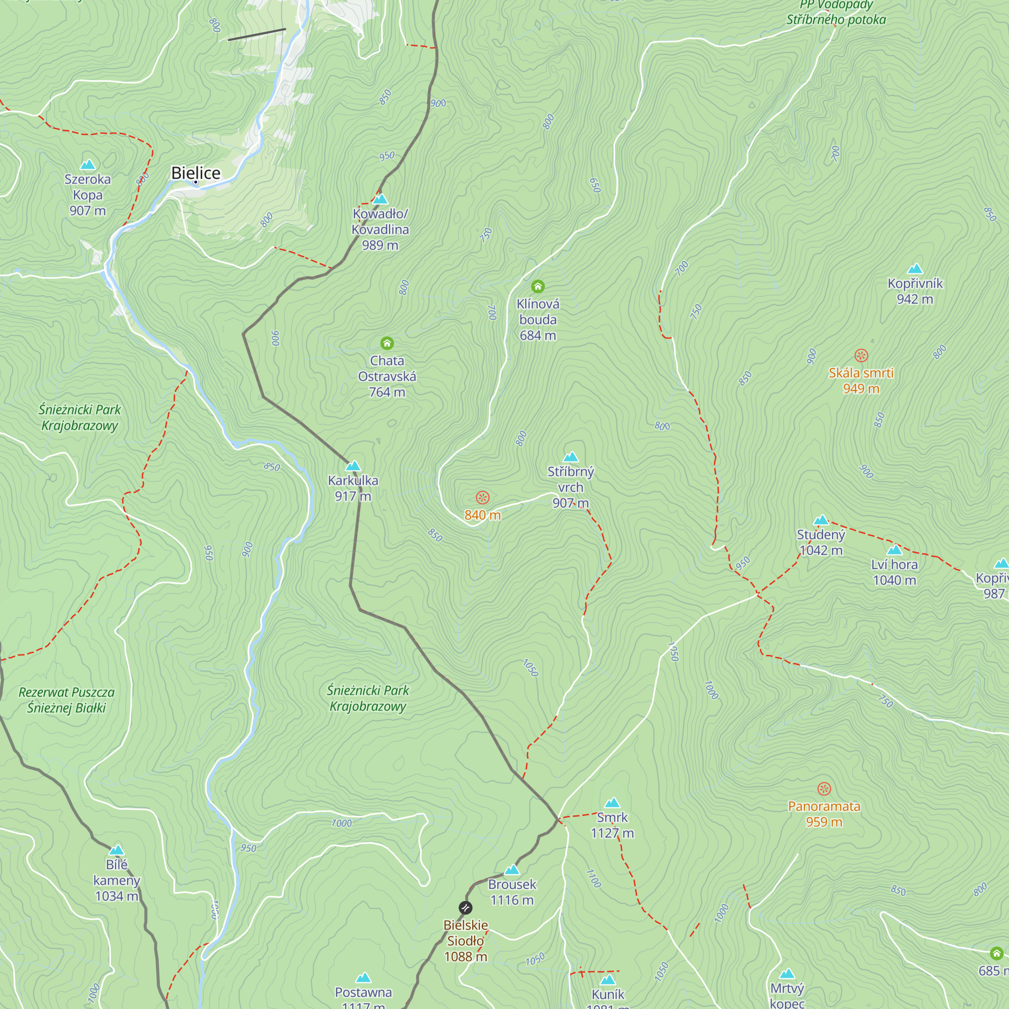 Chata Srub map