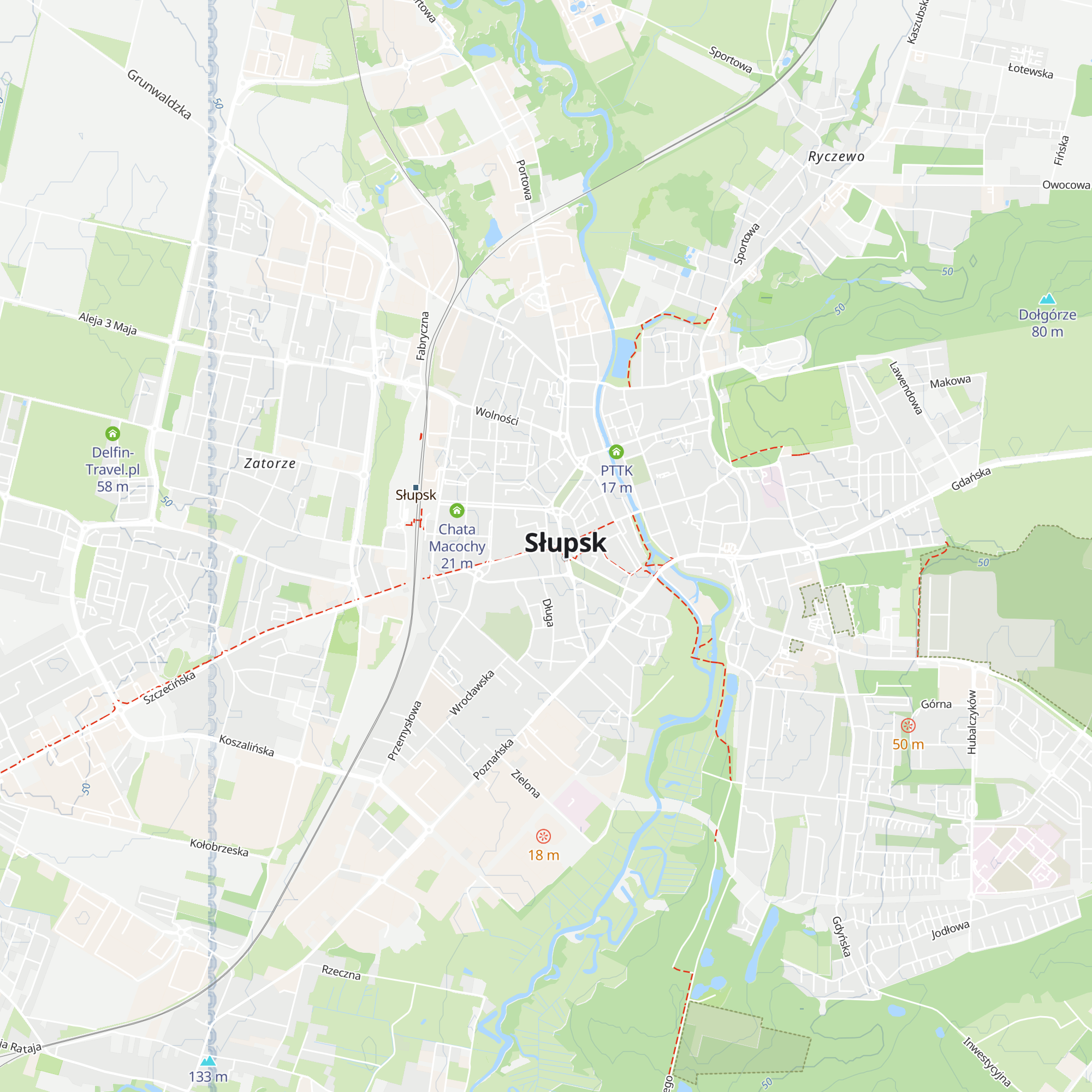 Centrum Informacji Turystycznej w Słupsku map