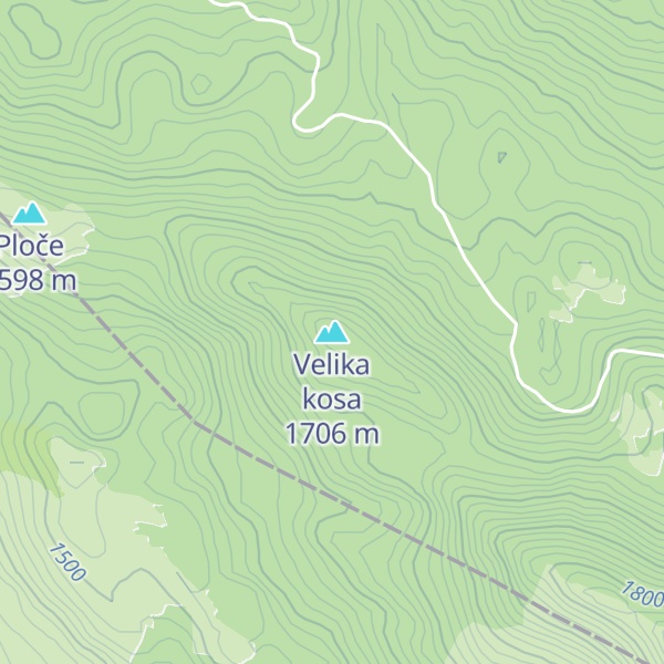 Map of Velika kosa