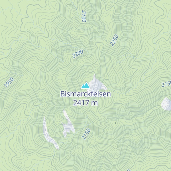 Map of Bismarckfelsen