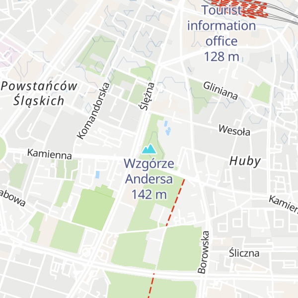 Map of Wzgórze Andersa