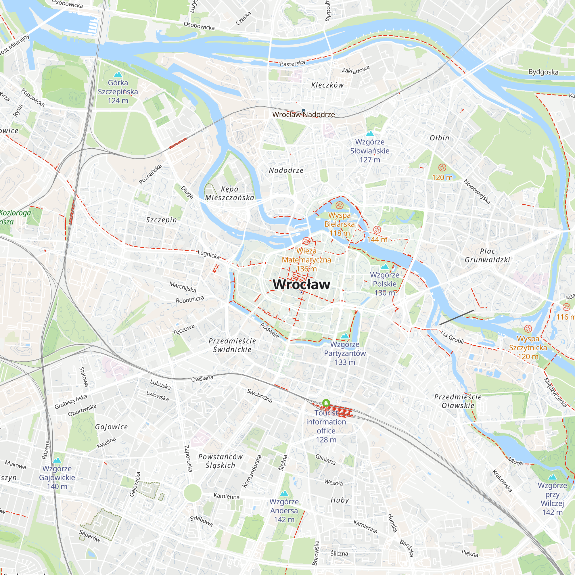 Informacja Kulturalna i Turystyczna map