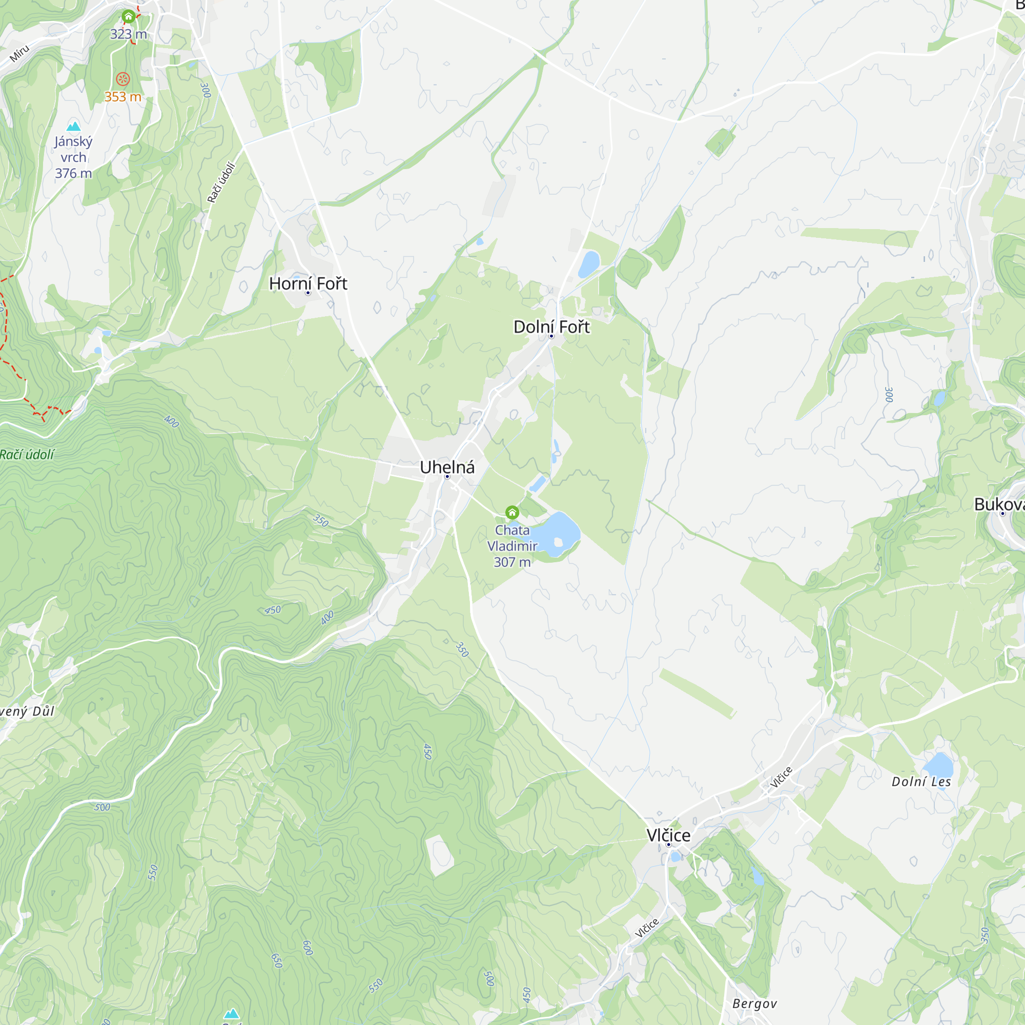 Chata Vladimir map