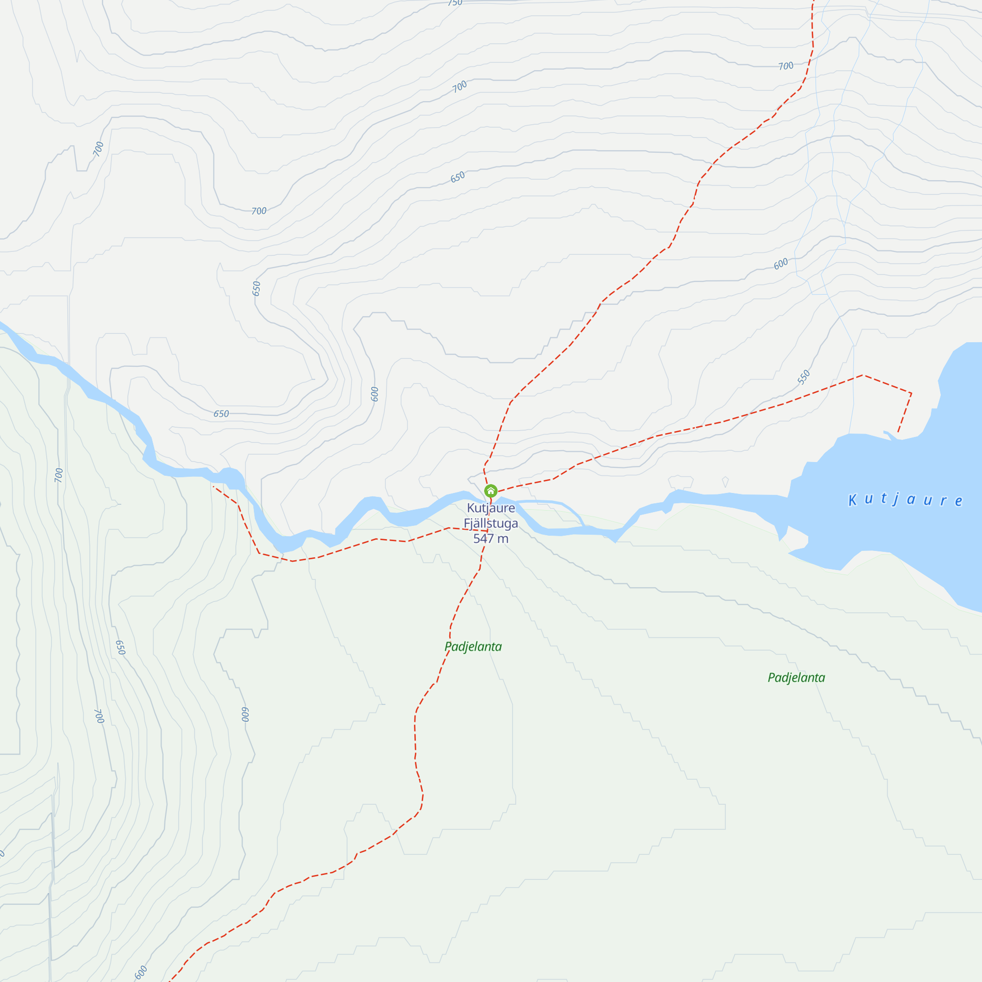 Kutjaure Fjällstuga map