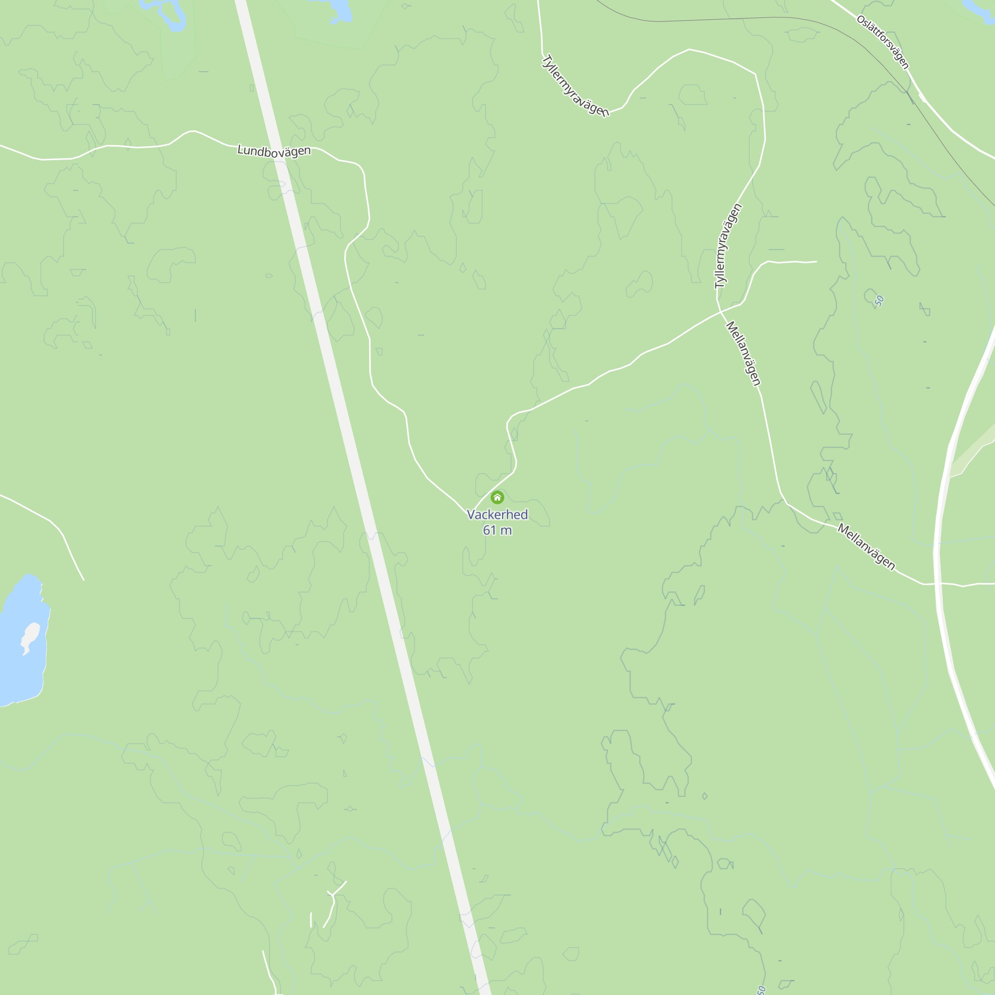 Vackerhed map
