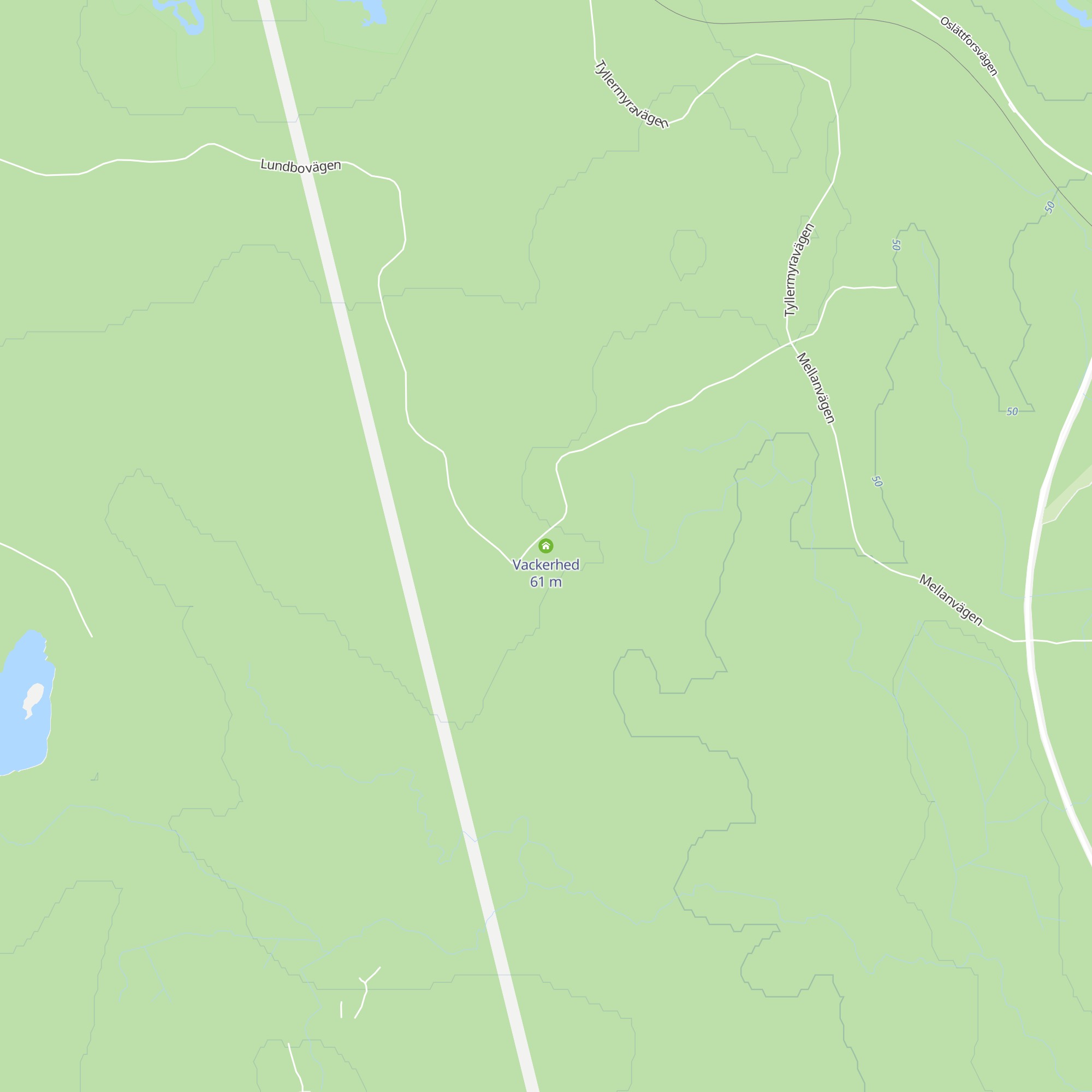 Vackerhed map