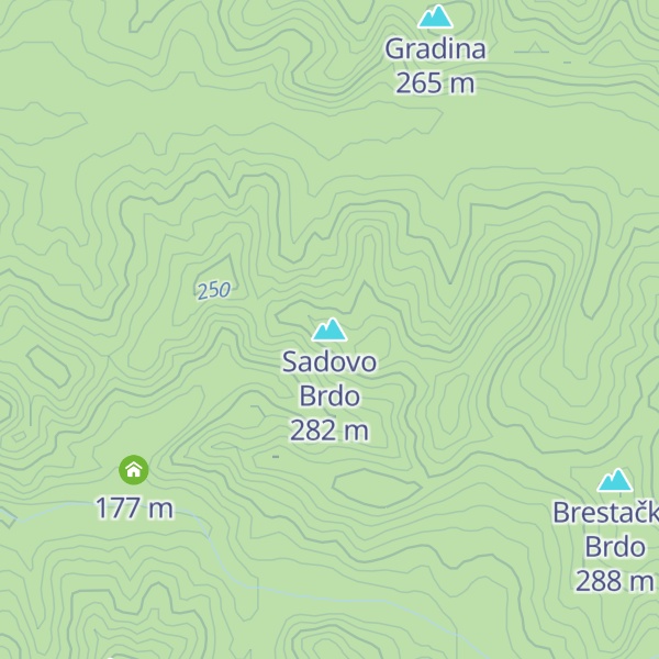 Map of Sadovo Brdo
