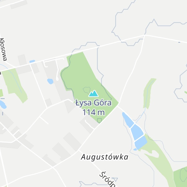 Map of Łysa Góra