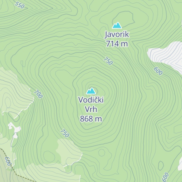Map of Vodički Vrh