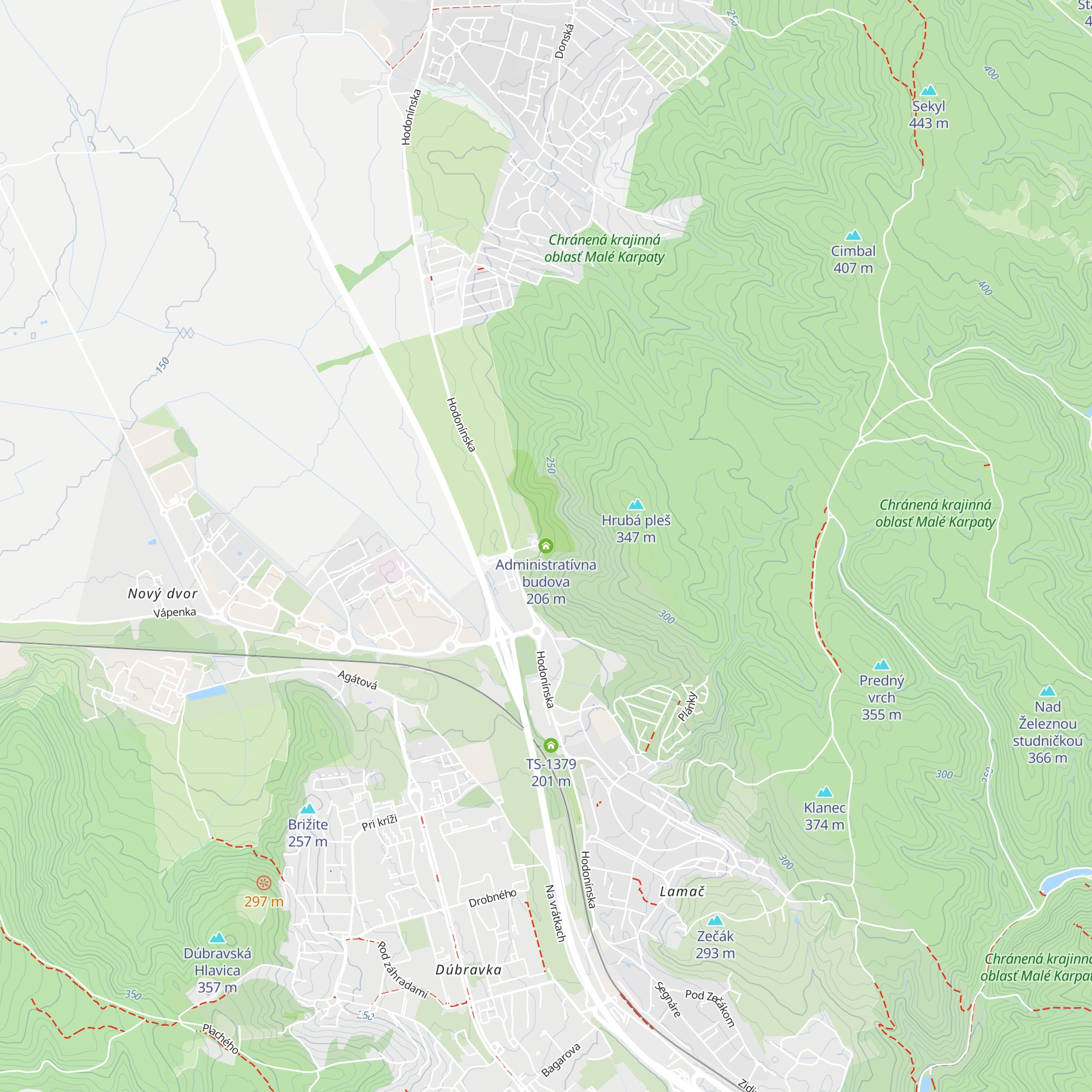Administratívna budova map