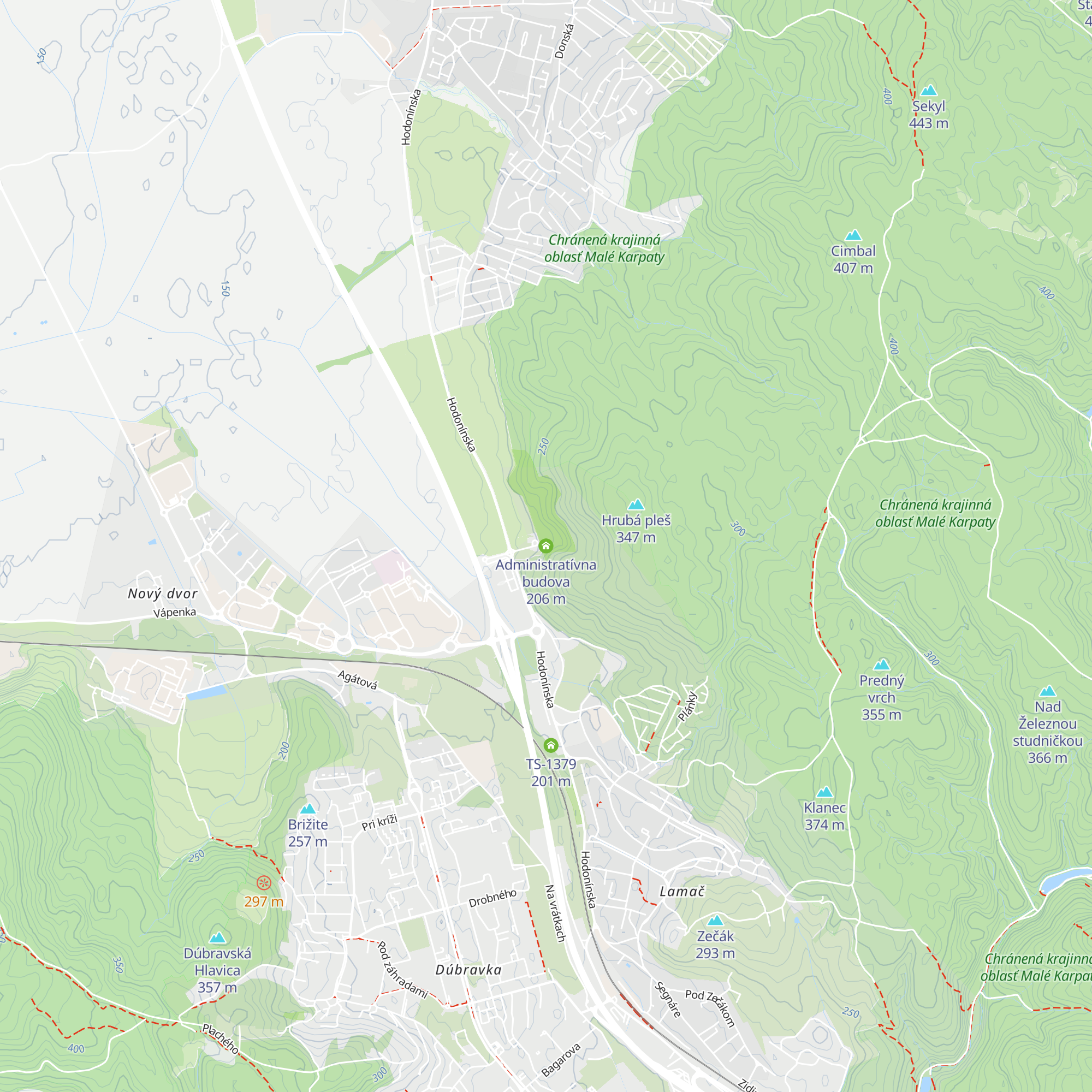 Administratívna budova map