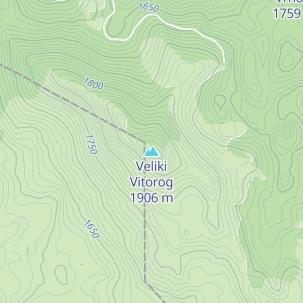 Map of Veliki Vitorog