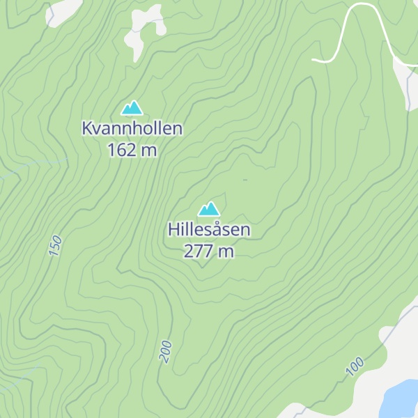 Map of Hillesåsen