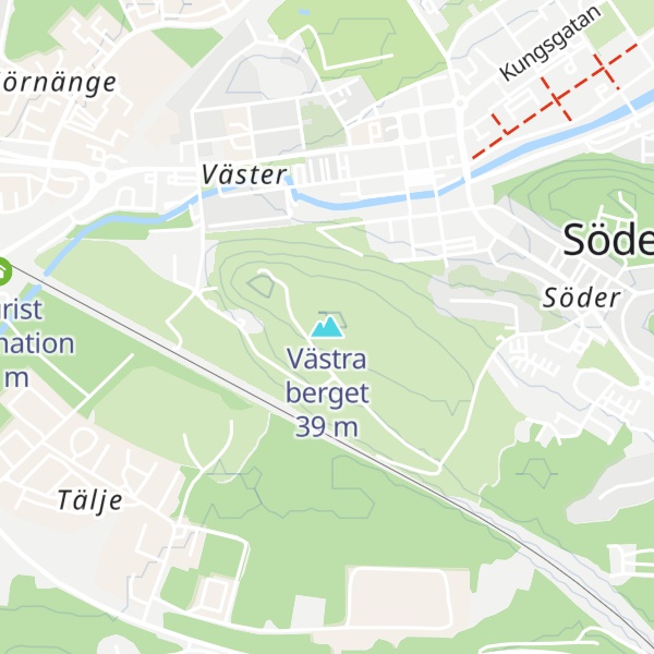 Map of Västra berget