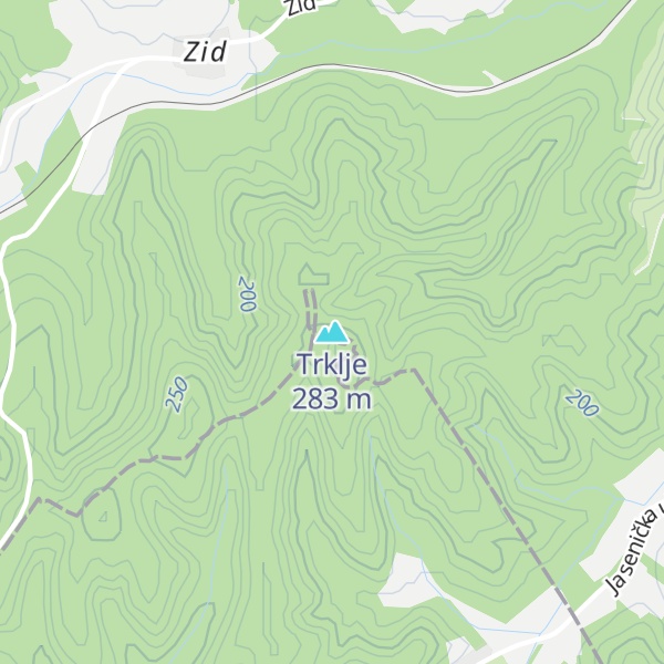 Map of Trklje