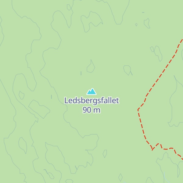 Map of Ledsbergsfallet