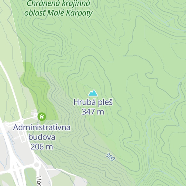 Map of Hrubá pleš