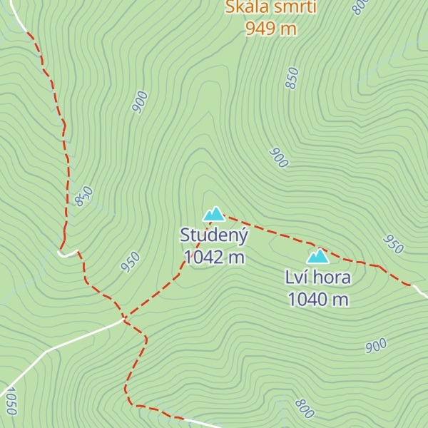 Map of Studený