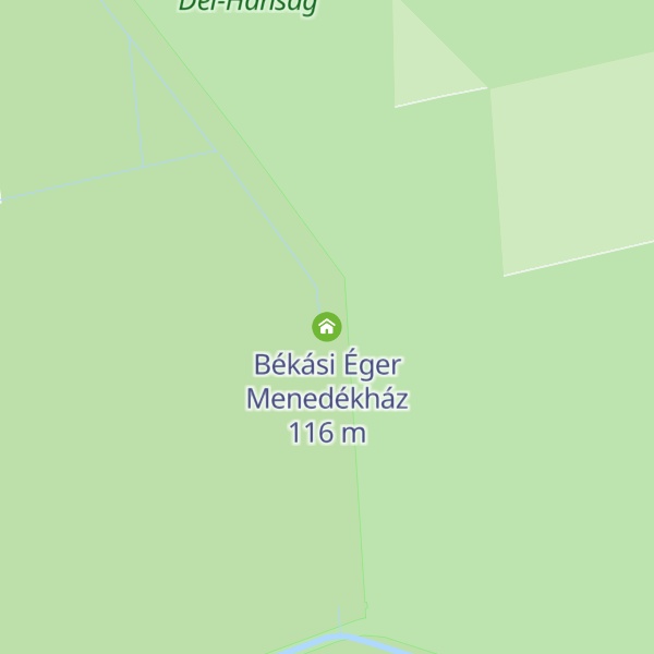 Map of Békási Éger Menedékház