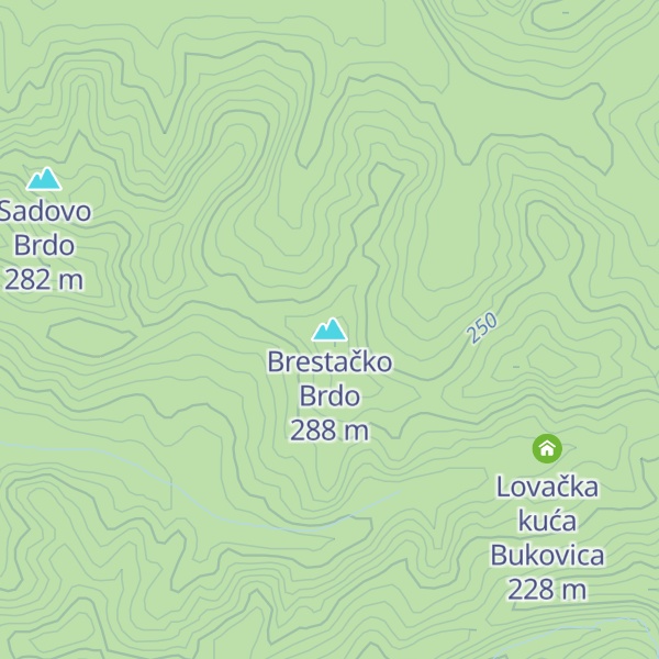 Map of Brestačko Brdo
