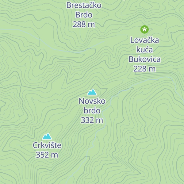 Map of Novsko brdo
