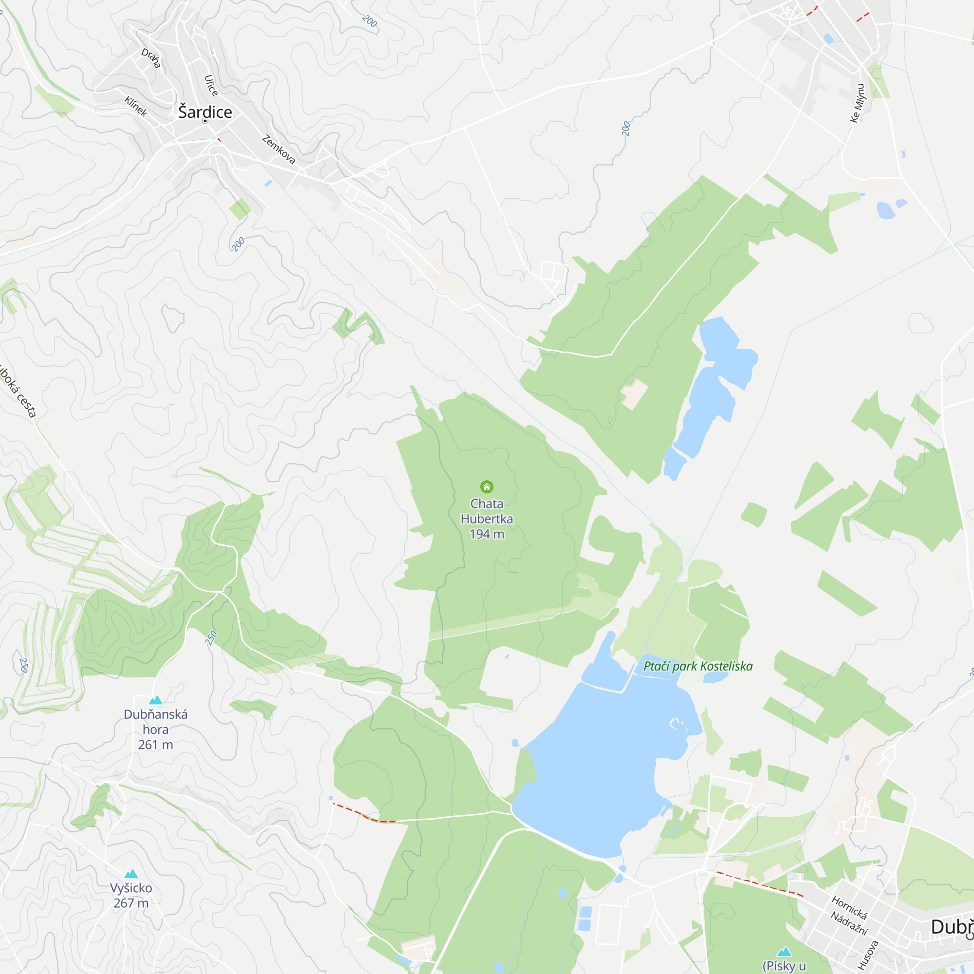 Chata Hubertka map