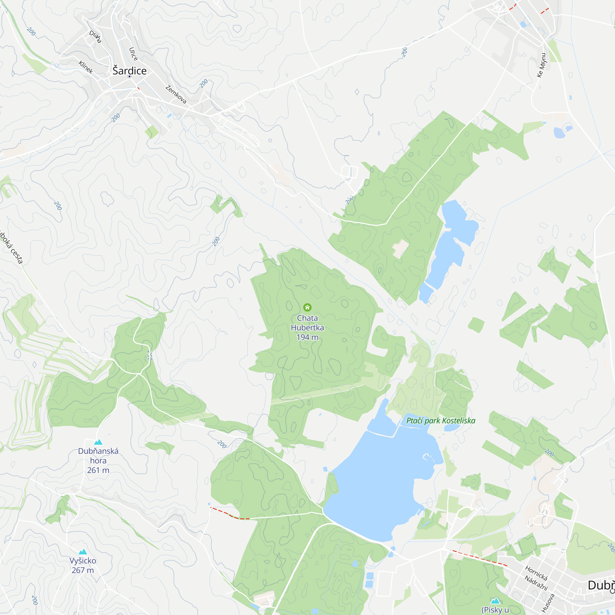 Chata Hubertka map