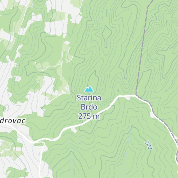 Map of Starina Brdo