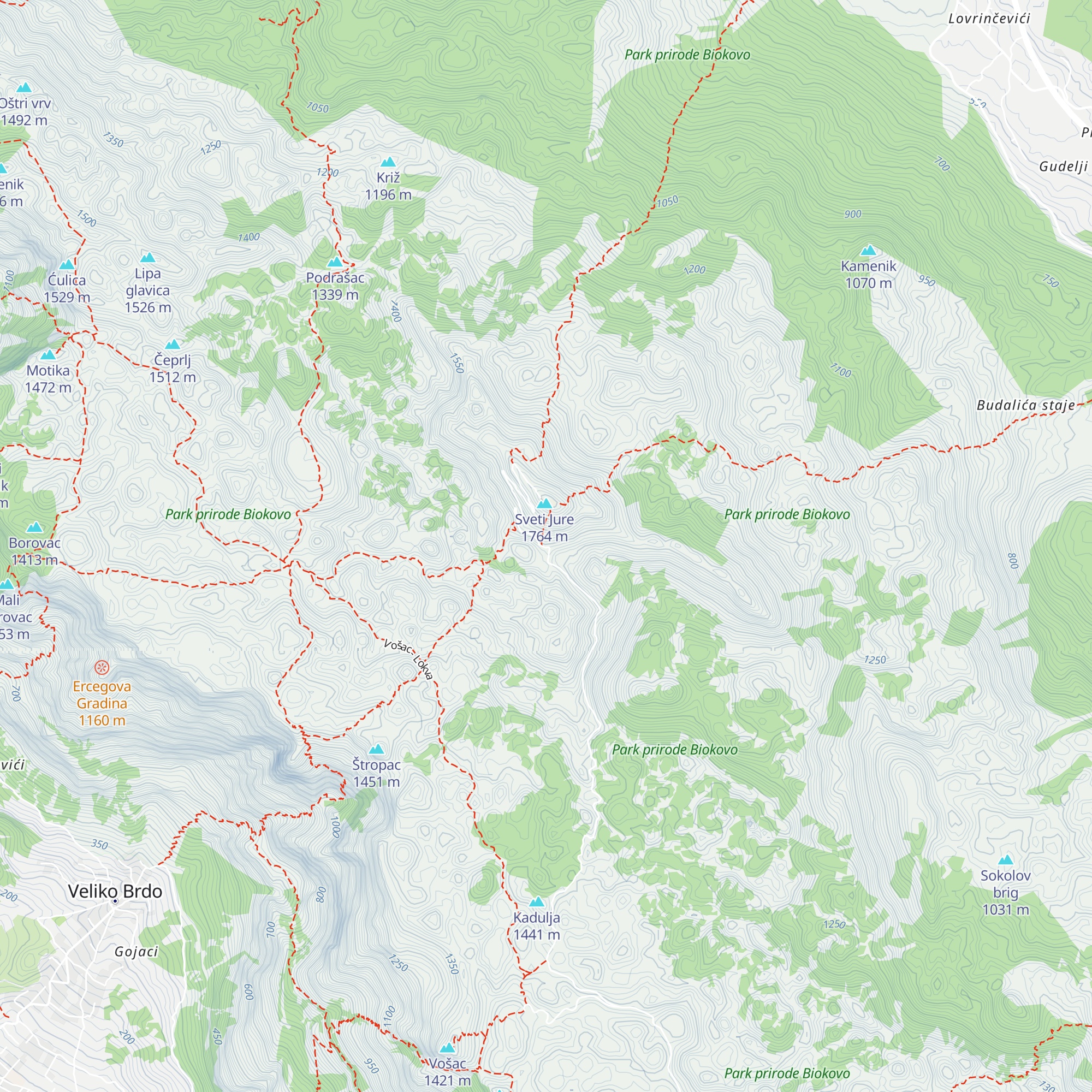 Sveti Jure Mountain Lodge map
