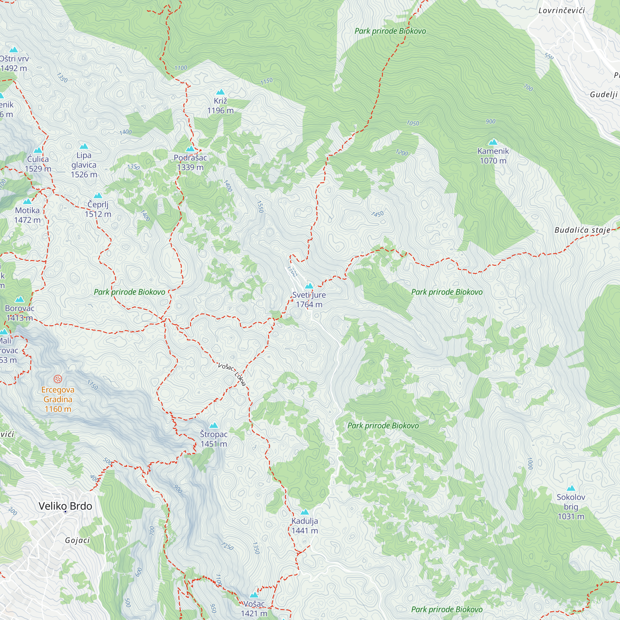Sveti Jure Mountain Lodge map