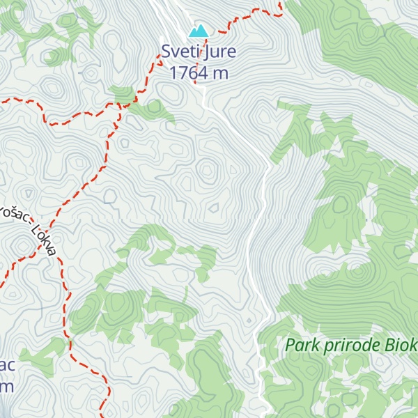 Map of Veliki Troglav