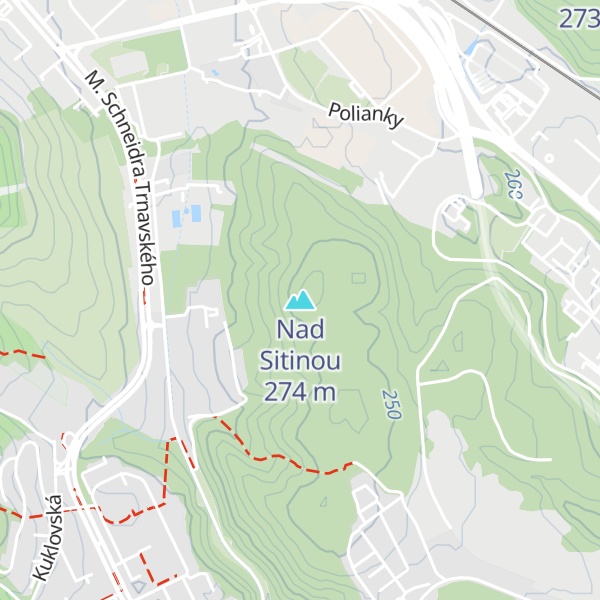 Map of Nad Sitinou
