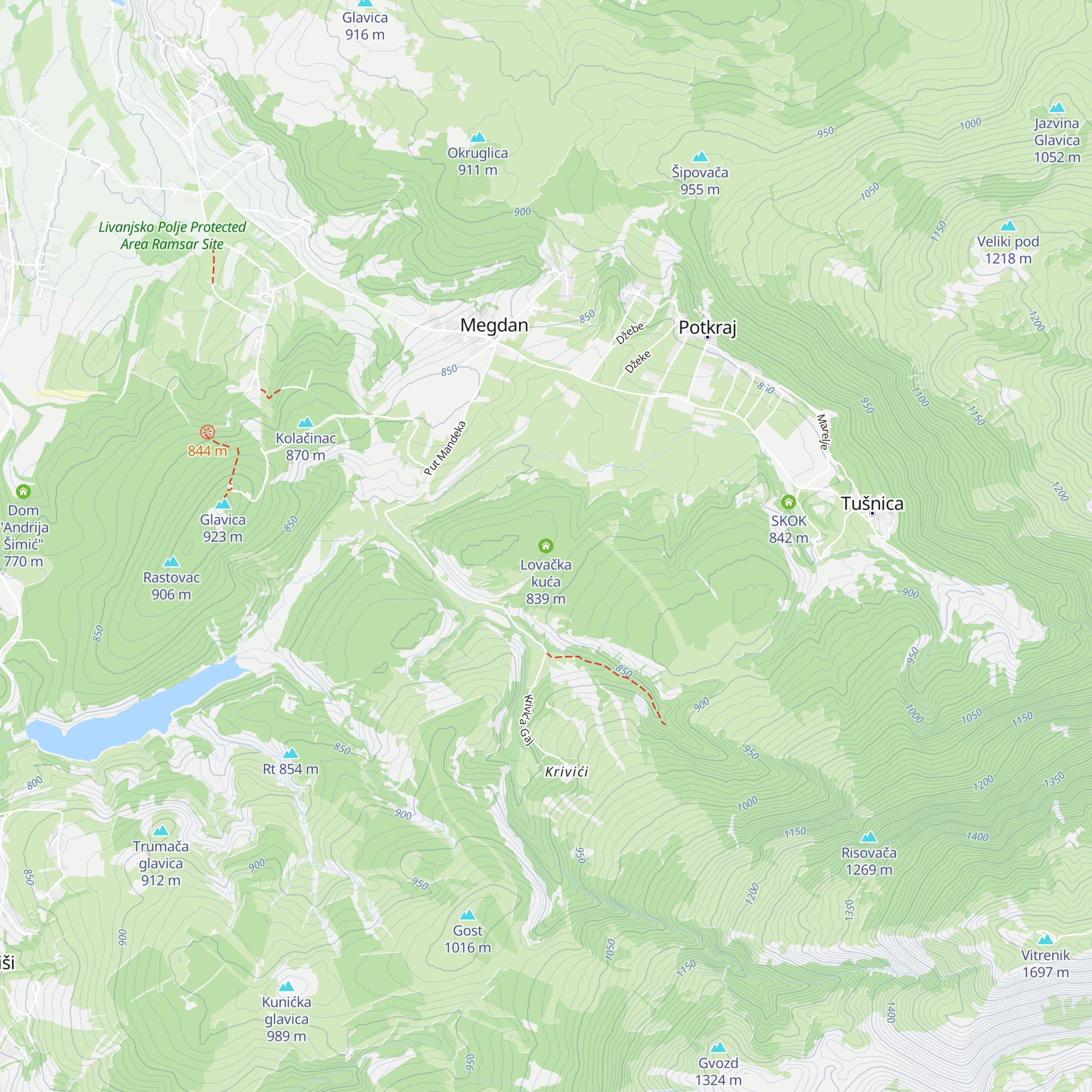 Lovačka kuća map