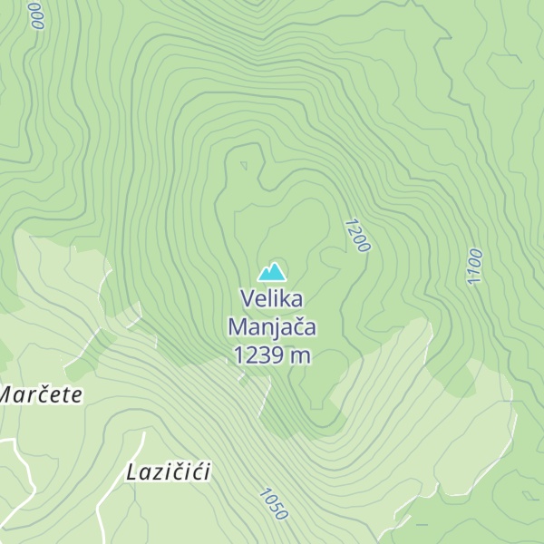 Map of Velika Manjača