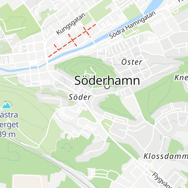 Map of Östra berget