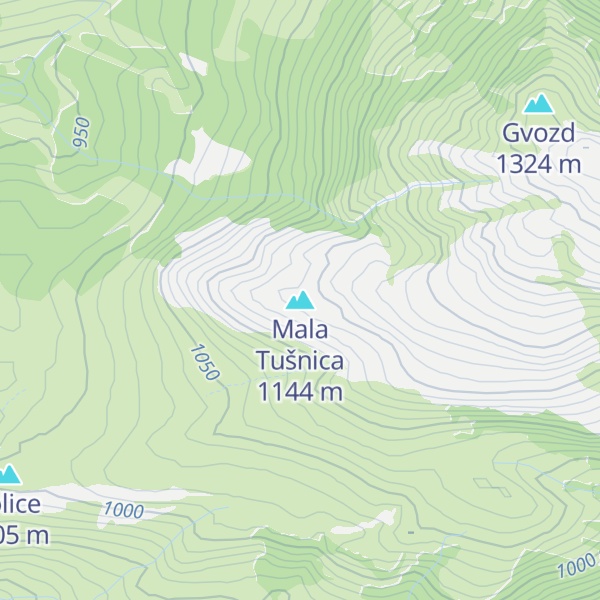 Map of Mala Tušnica