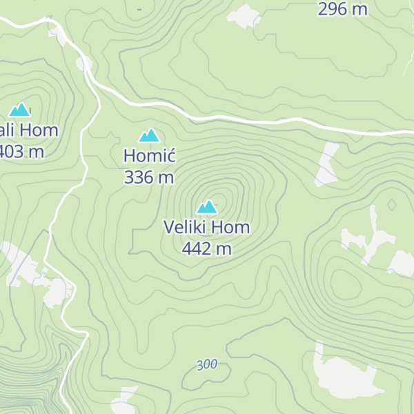 Map of Veliki Hom