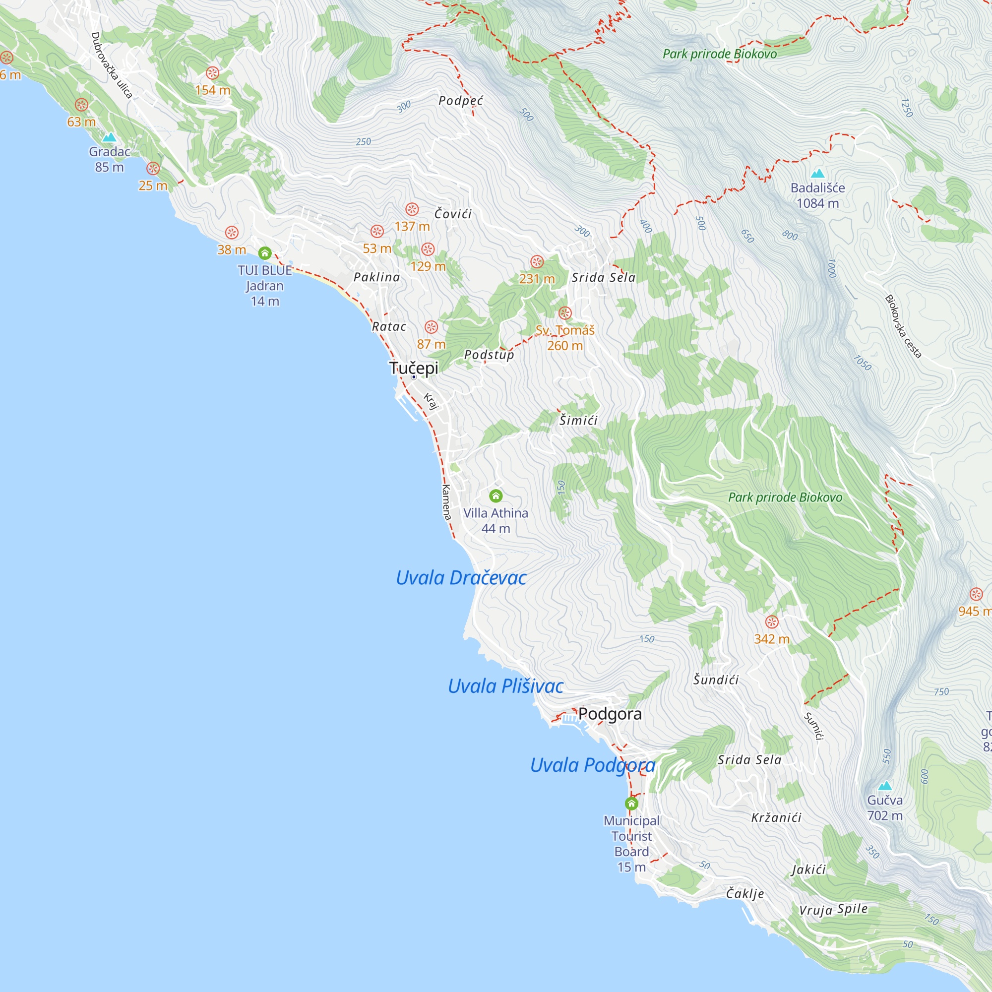 Villa Athina map