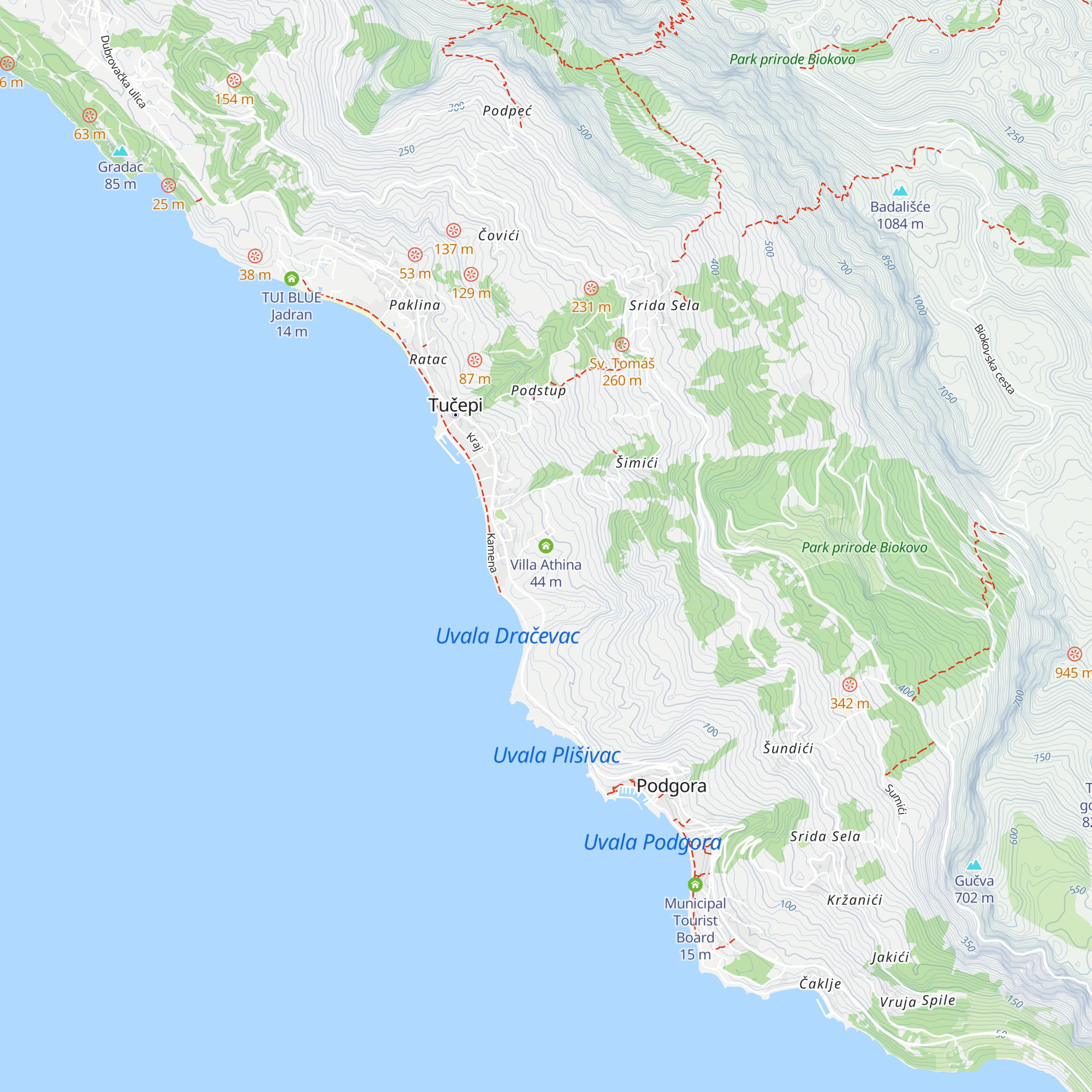 Villa Athina map
