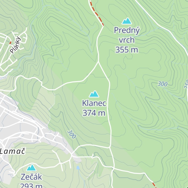 Map of Klanec
