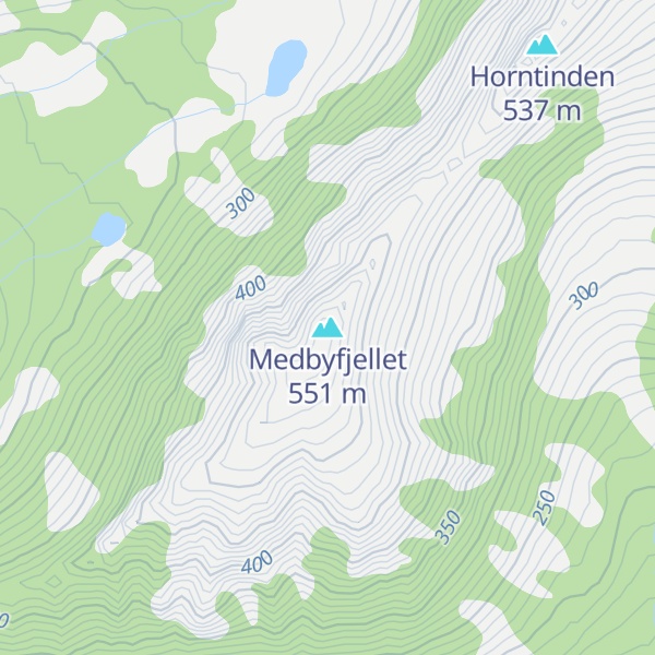 Map of Medbyfjellet